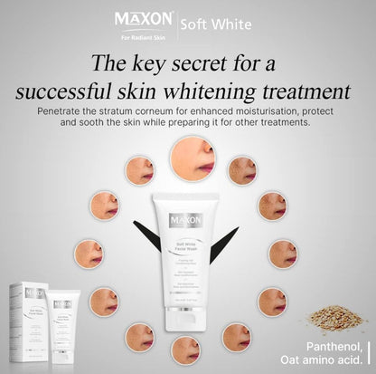 MAXON SOFT WHITE FACIAL WASH 150 ML